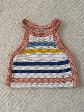 BCBGENERATION
Crochet Stripe Crop Top In Multi
